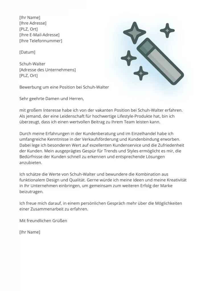 Vorschau KI-Bewerbungsanschreiben